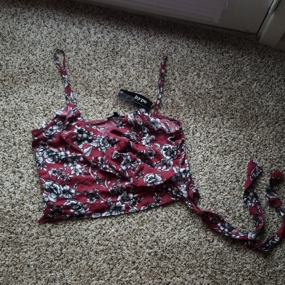 Hype Tops - Floral Crop Top